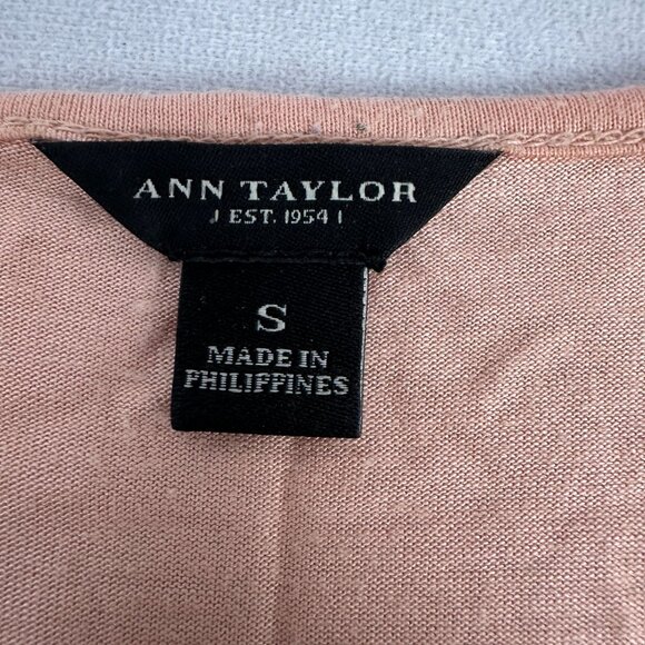 Ann Taylor Womens Sleeveless Beige And Black Lace Tiered Ruffle Tank Top Size S - Picture 3 of 4